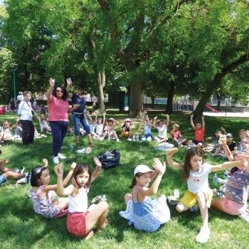 Barbecue au parc municipal